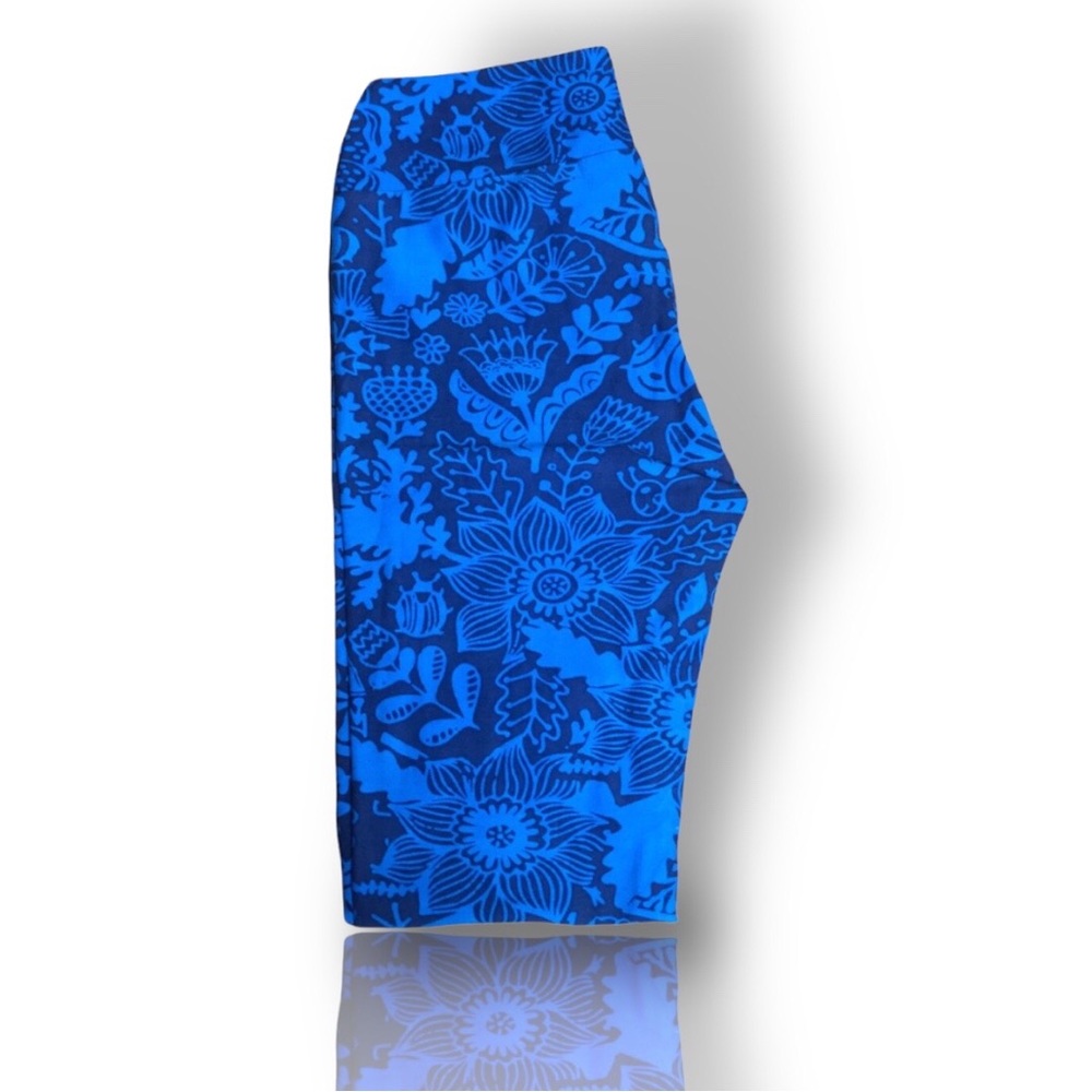 Beautiful Blue Print Design LuLaRoe Leggings Size OS (2-10) New